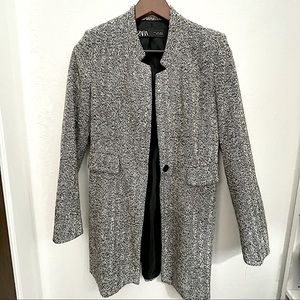 Tweed Black & Grey Coat🧥